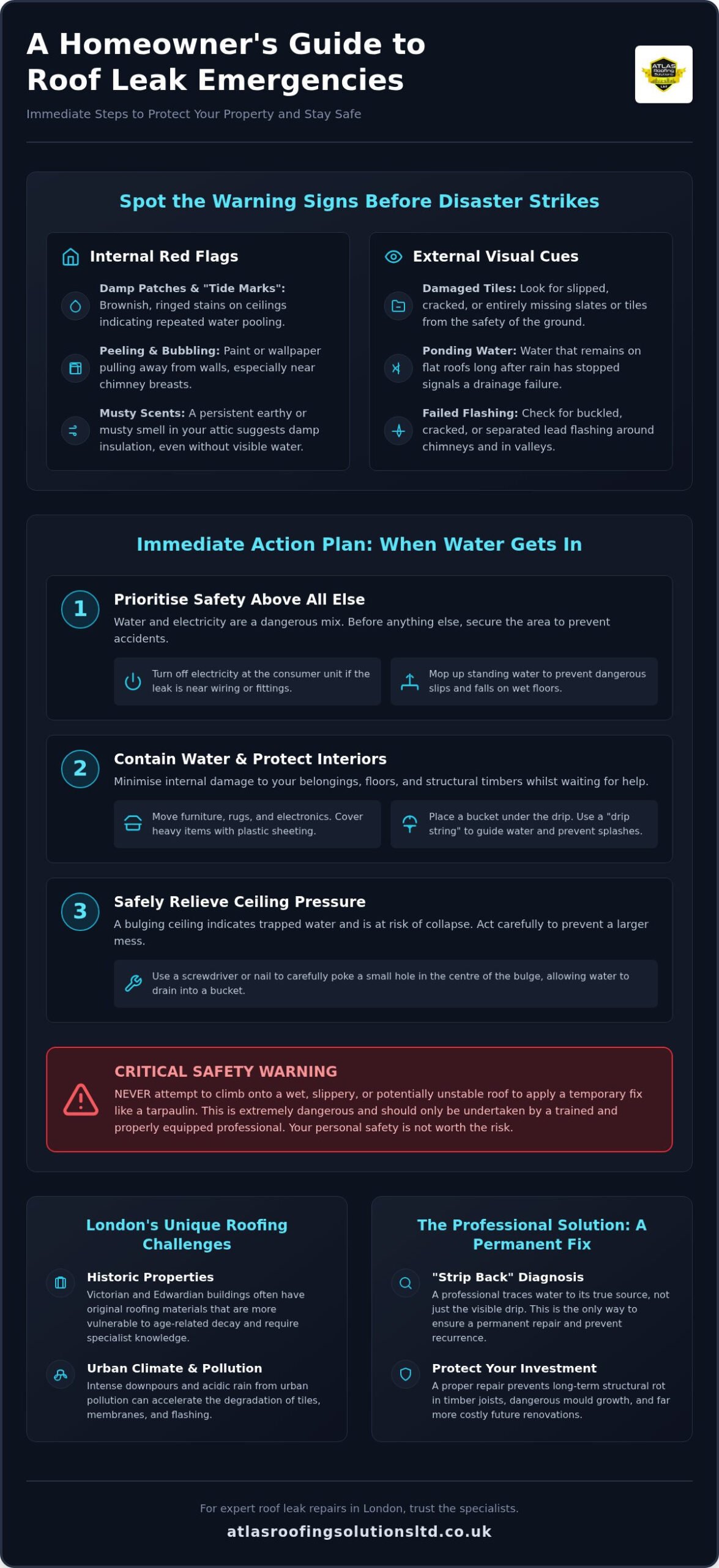 Roof Leak Repair: A Homeowner’s Guide to Emergency Steps and Professional Solutions